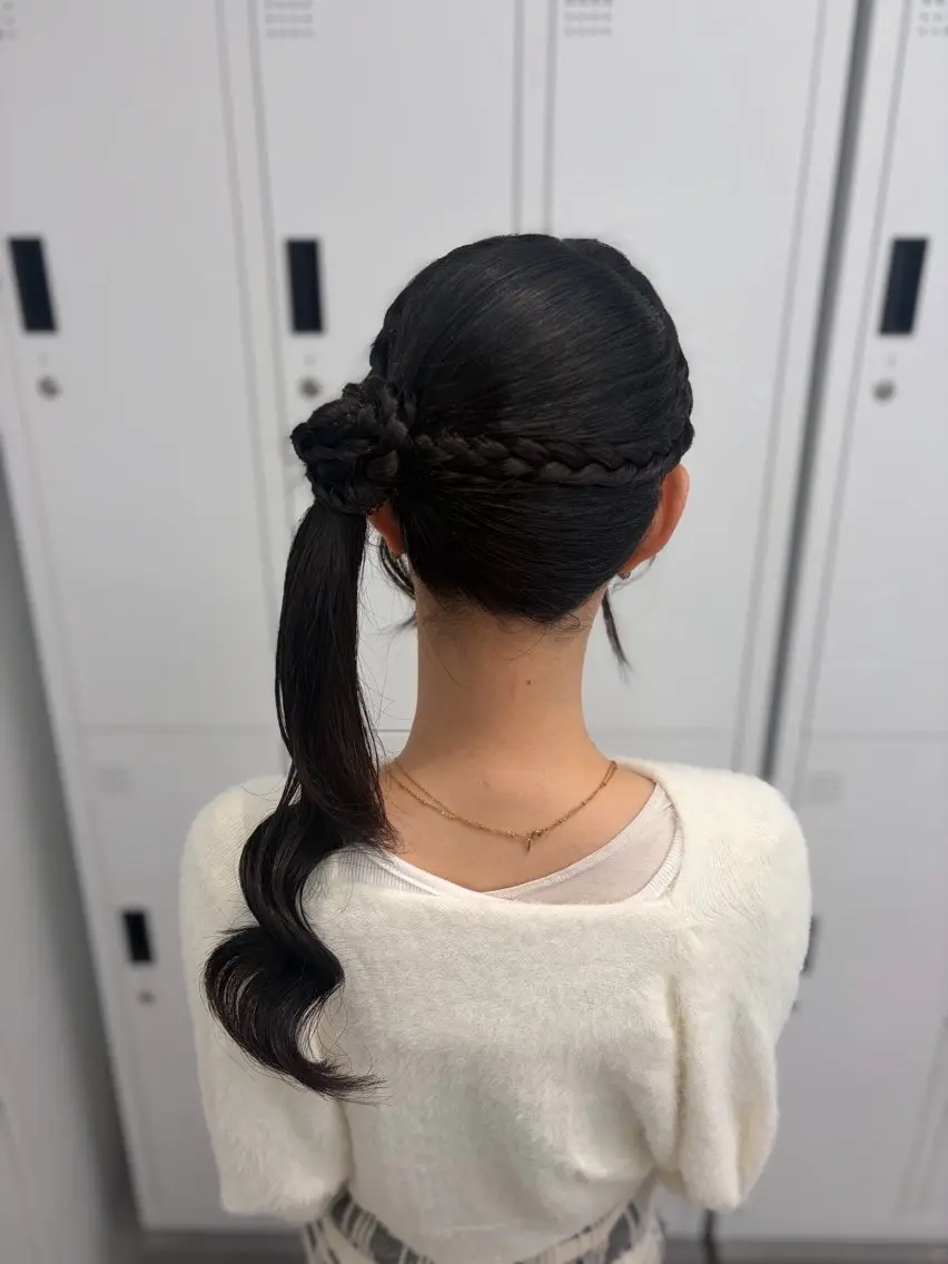 ヘアアレンジ ヘアセット 羽エクステ┆ボブ ┆アレンジ🖤桃覇のヘアスタイル