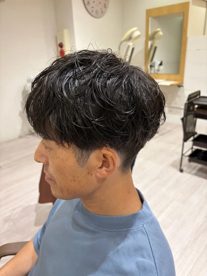 パーマ メンズ メンズパーマ カット 泰中 玲音のヘアスタイル