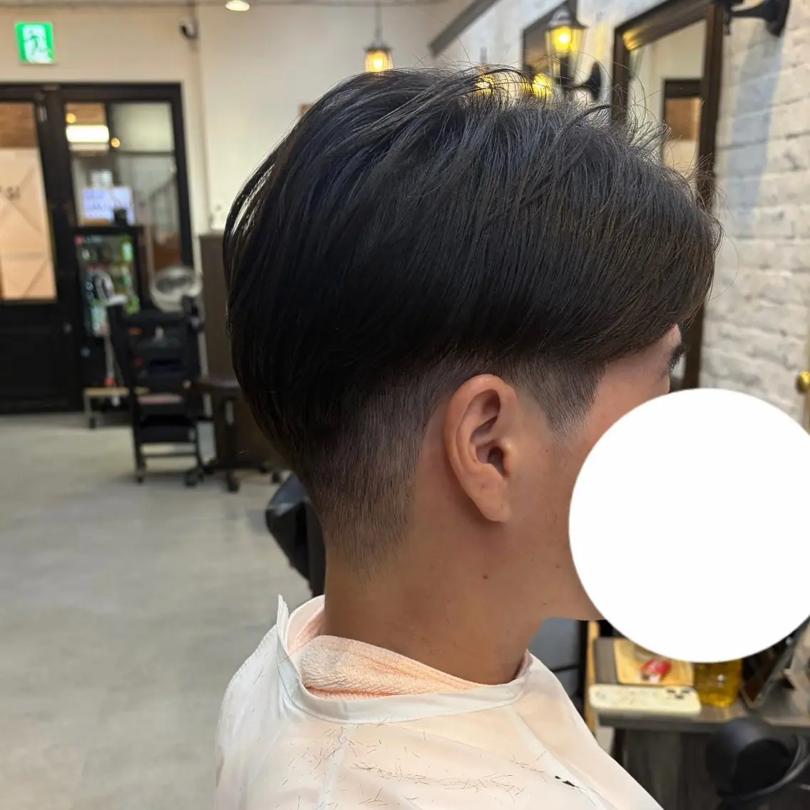 メンズ カット 加茂野 緑のヘアスタイル