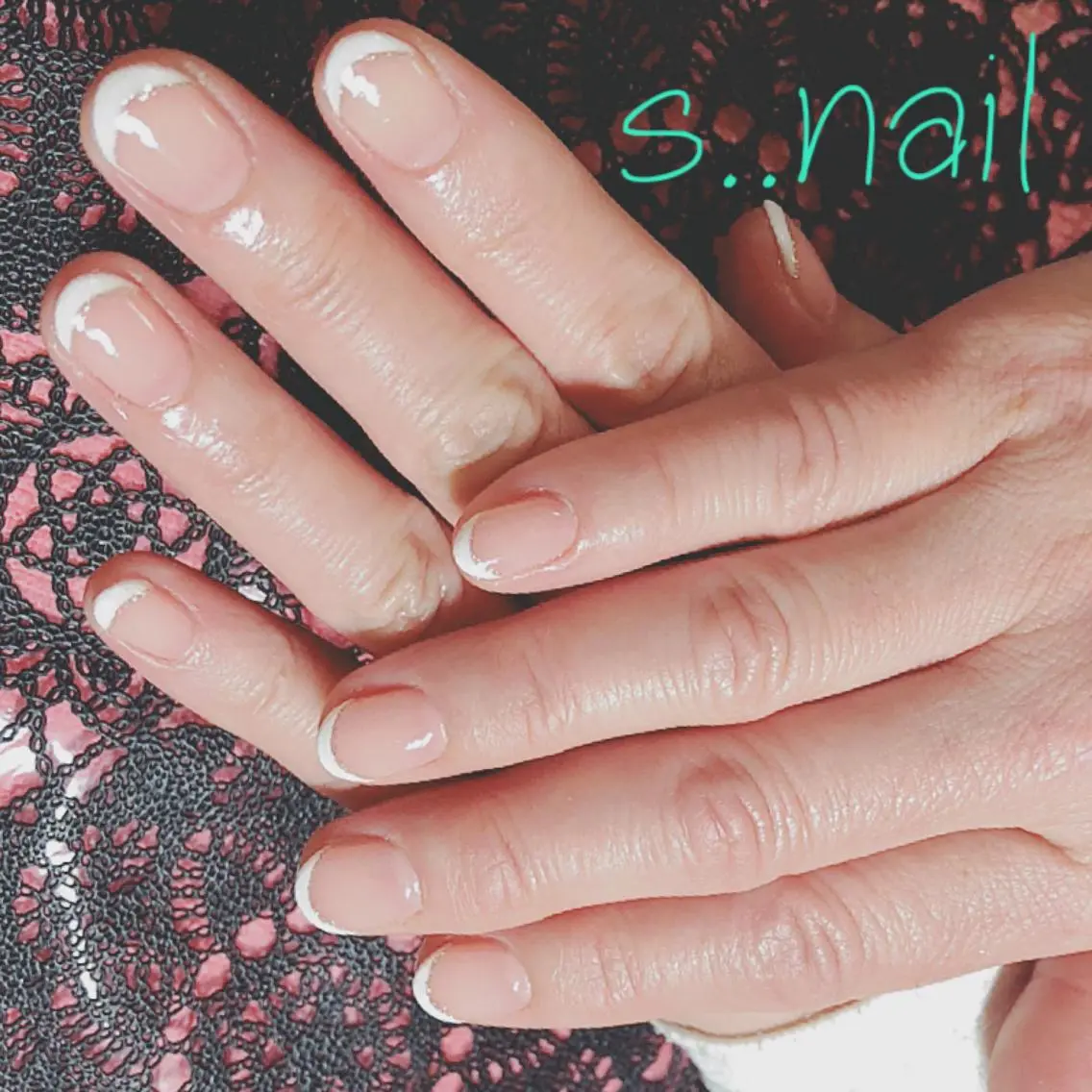 ネイル フレンチネイル ピンク ホワイト s..nail / MORITAのネイルデザイン