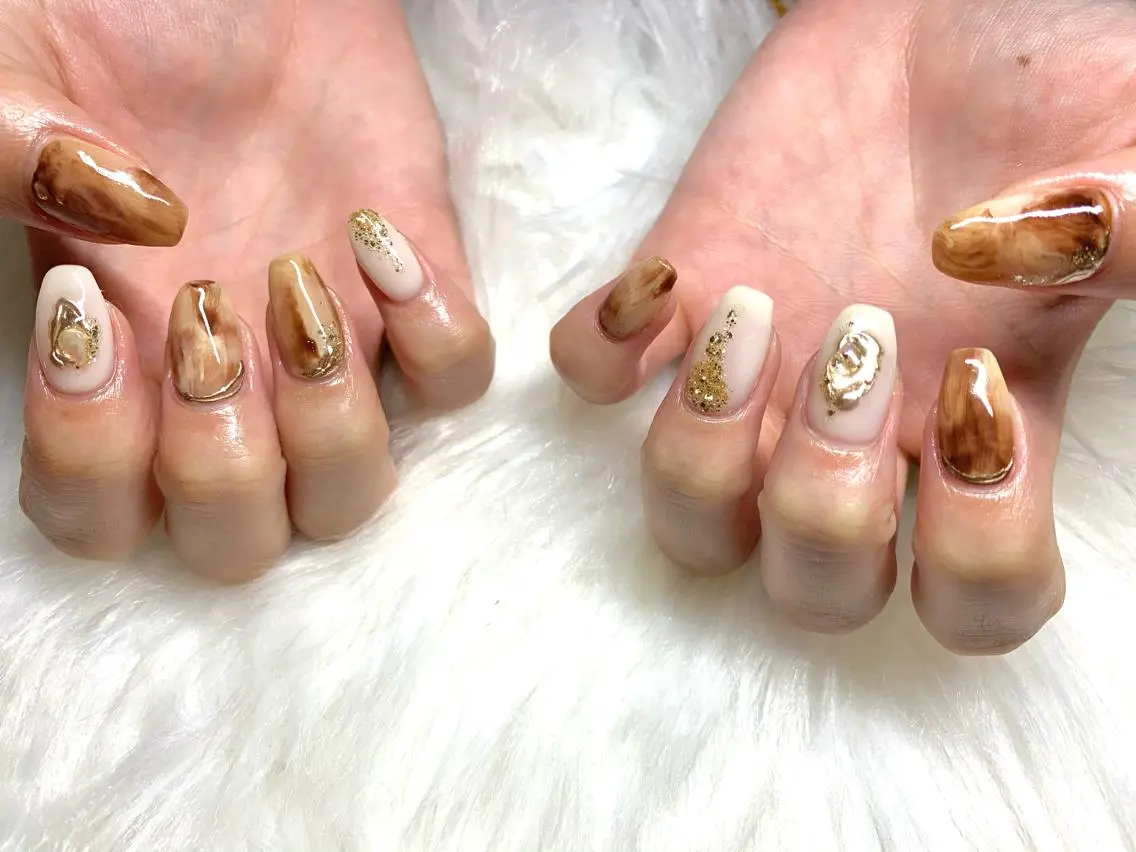 ネイル ニュアンスネイル aime 中崎町のネイルデザイン