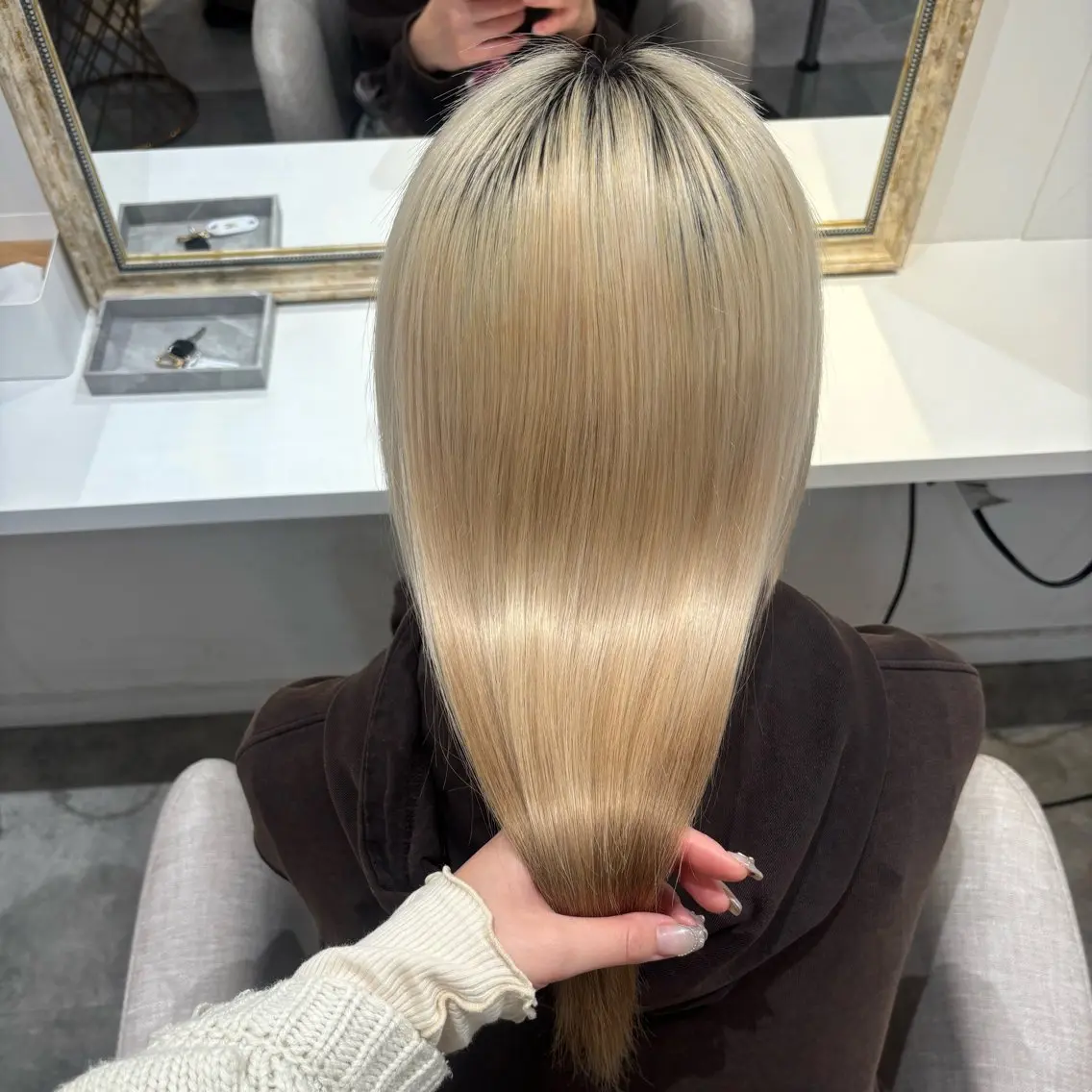 ロング ヘアカラー トリートメント 縮毛矯正\髪質改善 🫧拓都のヘアスタイル