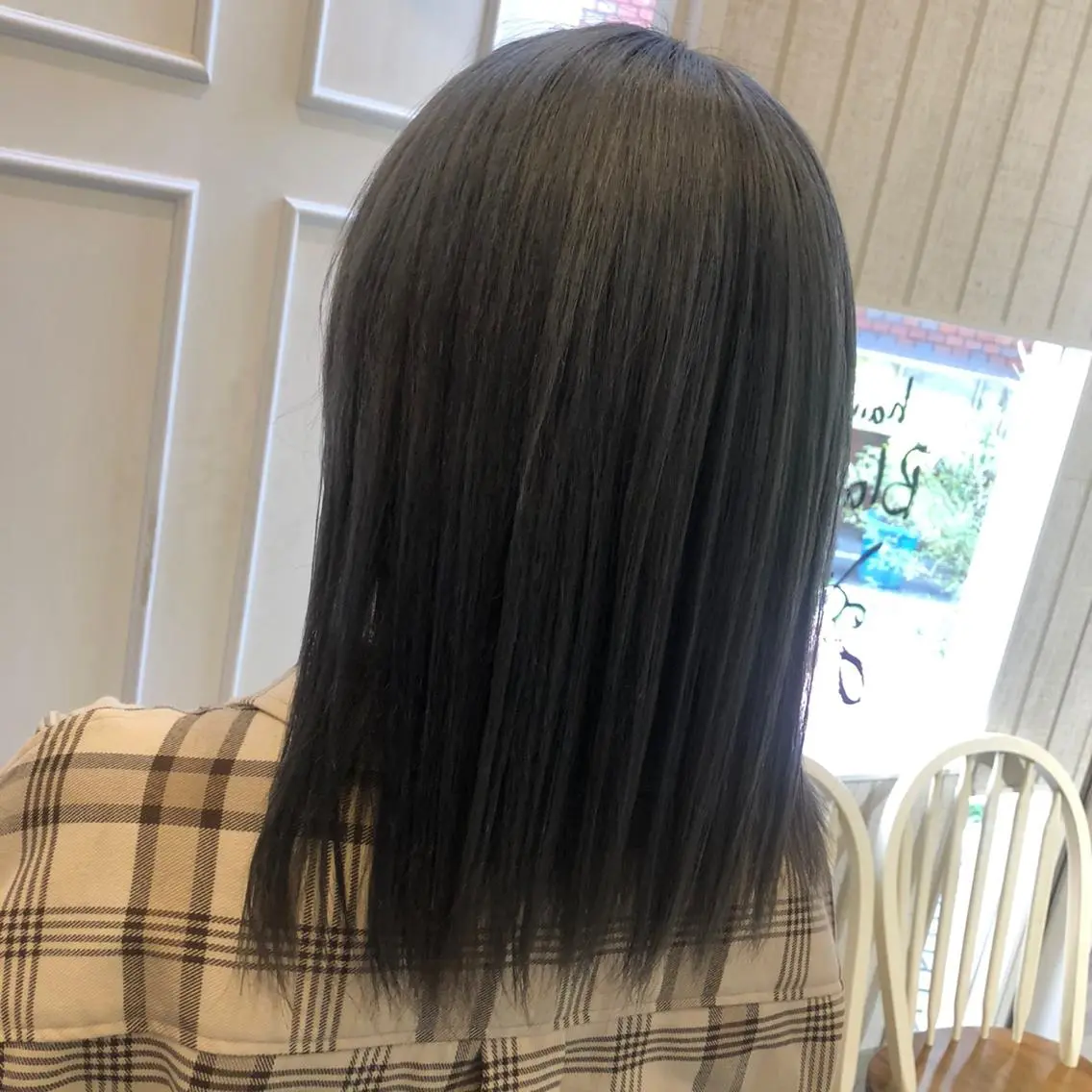 ミディアム カラー ダークグレー 🫟Blanco🫟 Color&Careのヘアスタイル