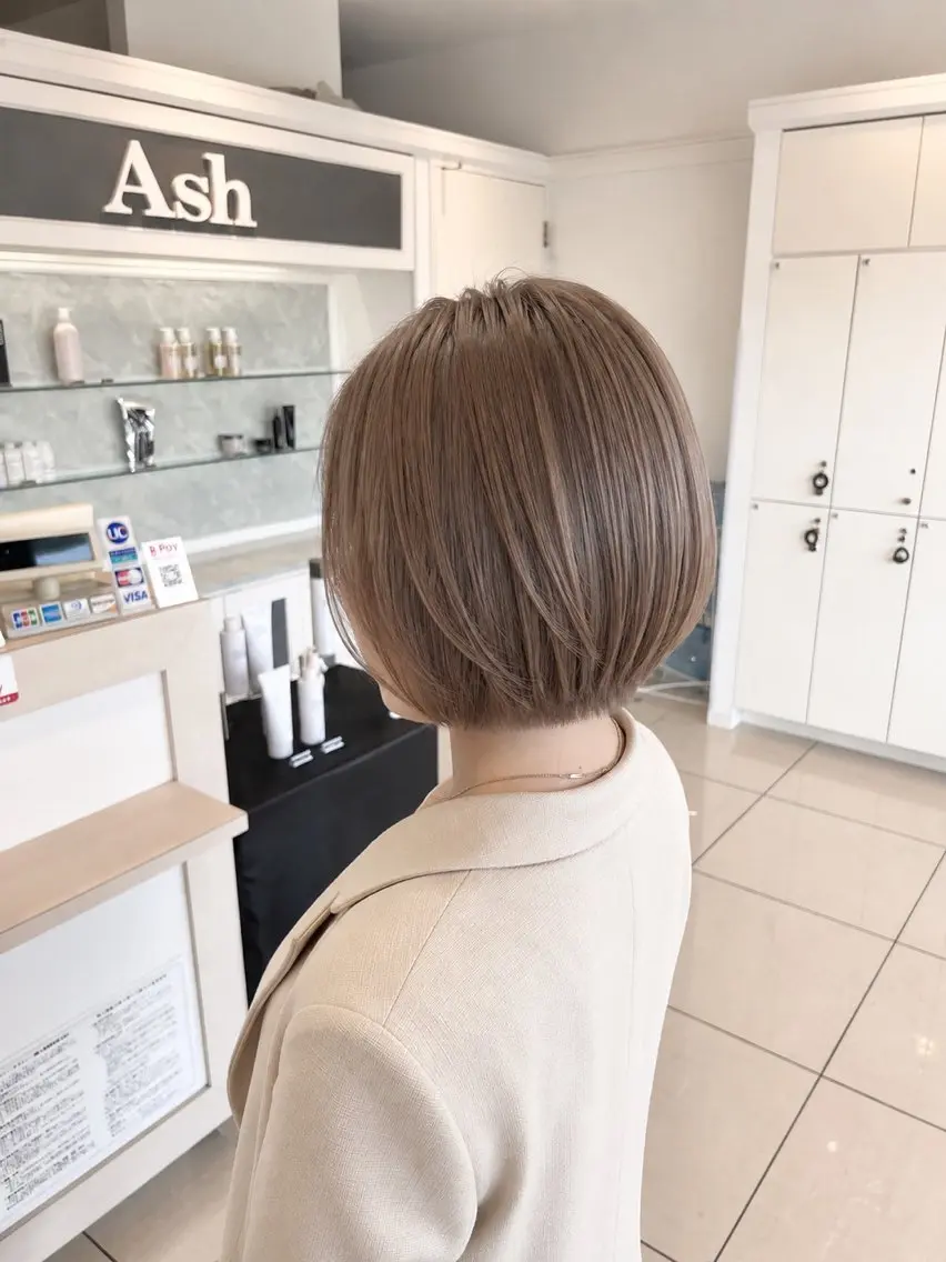 ショート カラー ショートボブ ボブ ショートヘア カット ヘアカラー トリートメント 金子 直樹のヘアスタイル