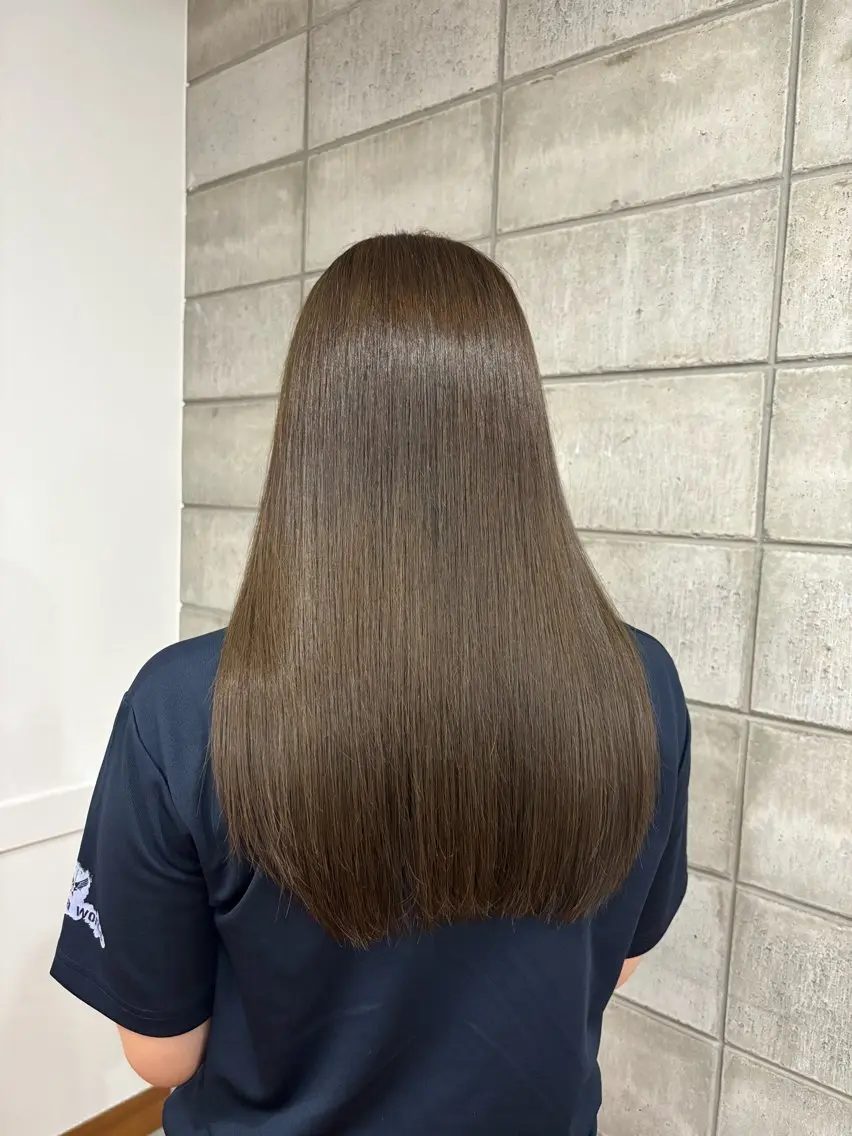ロング カラー ベージュカラー 透明感カラー オレンジ ヘアカラー コト/透明感カラー /美眉waxのヘアスタイル
