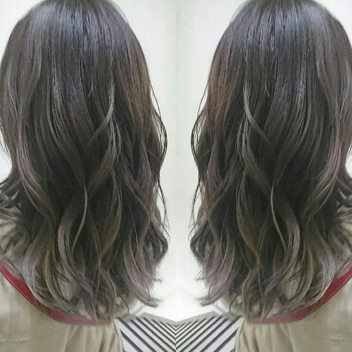 セミロング カラー イルミナカラー センター南 SEIJIのヘアスタイル