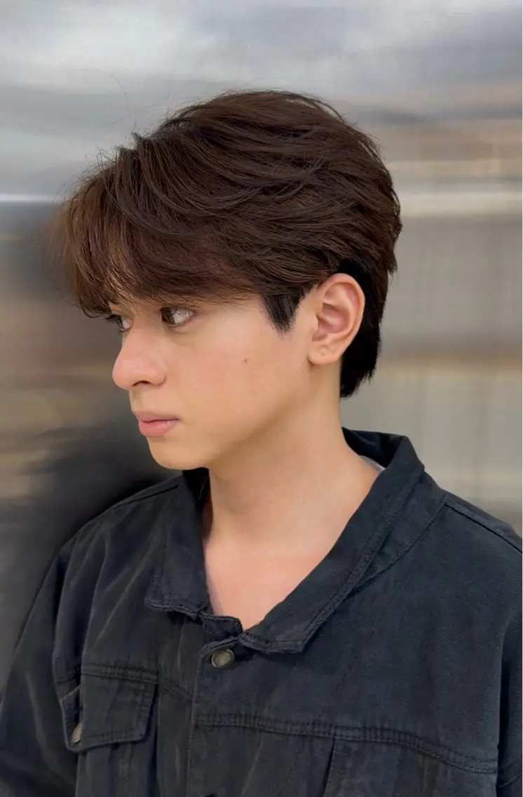 メンズ カット パーマ 伊佐治 秀弥のヘアスタイル