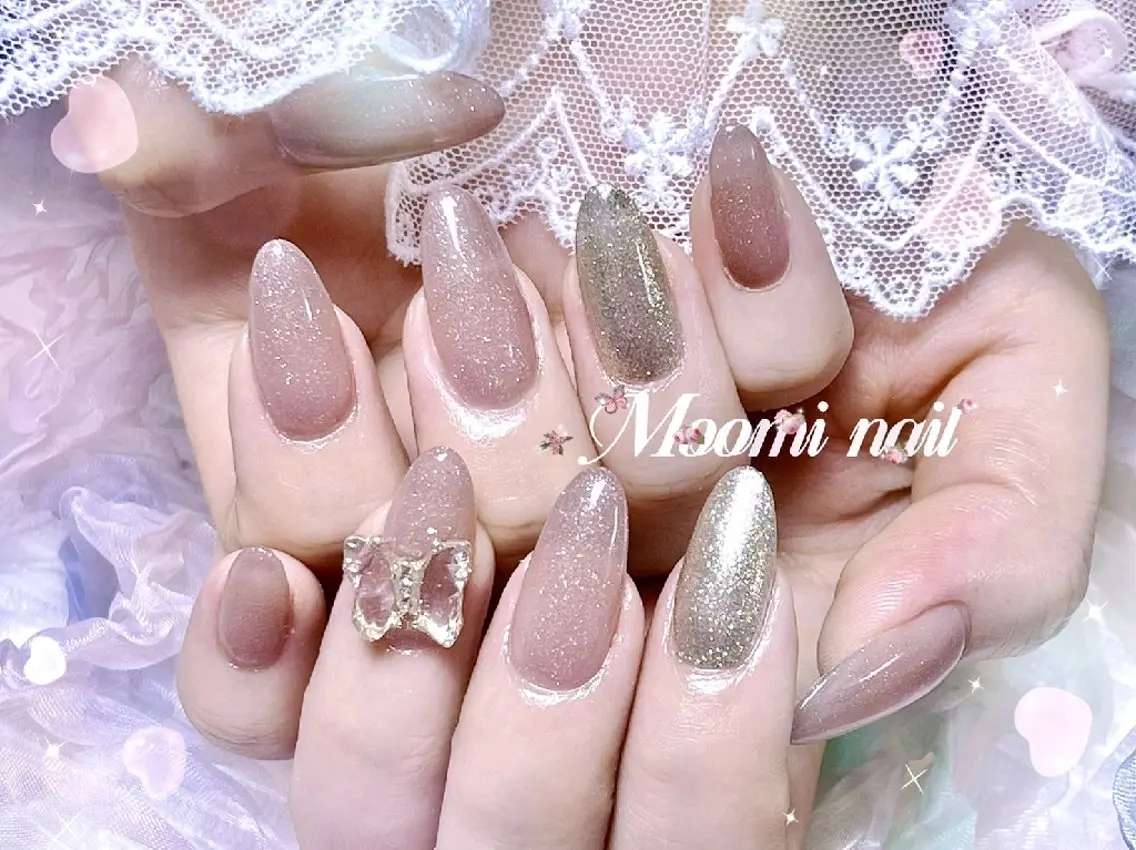 ネイル アートネイル 成人式 長さ出し フットネイル フレンチネイル moomi nail スカルプ専門のネイルデザイン