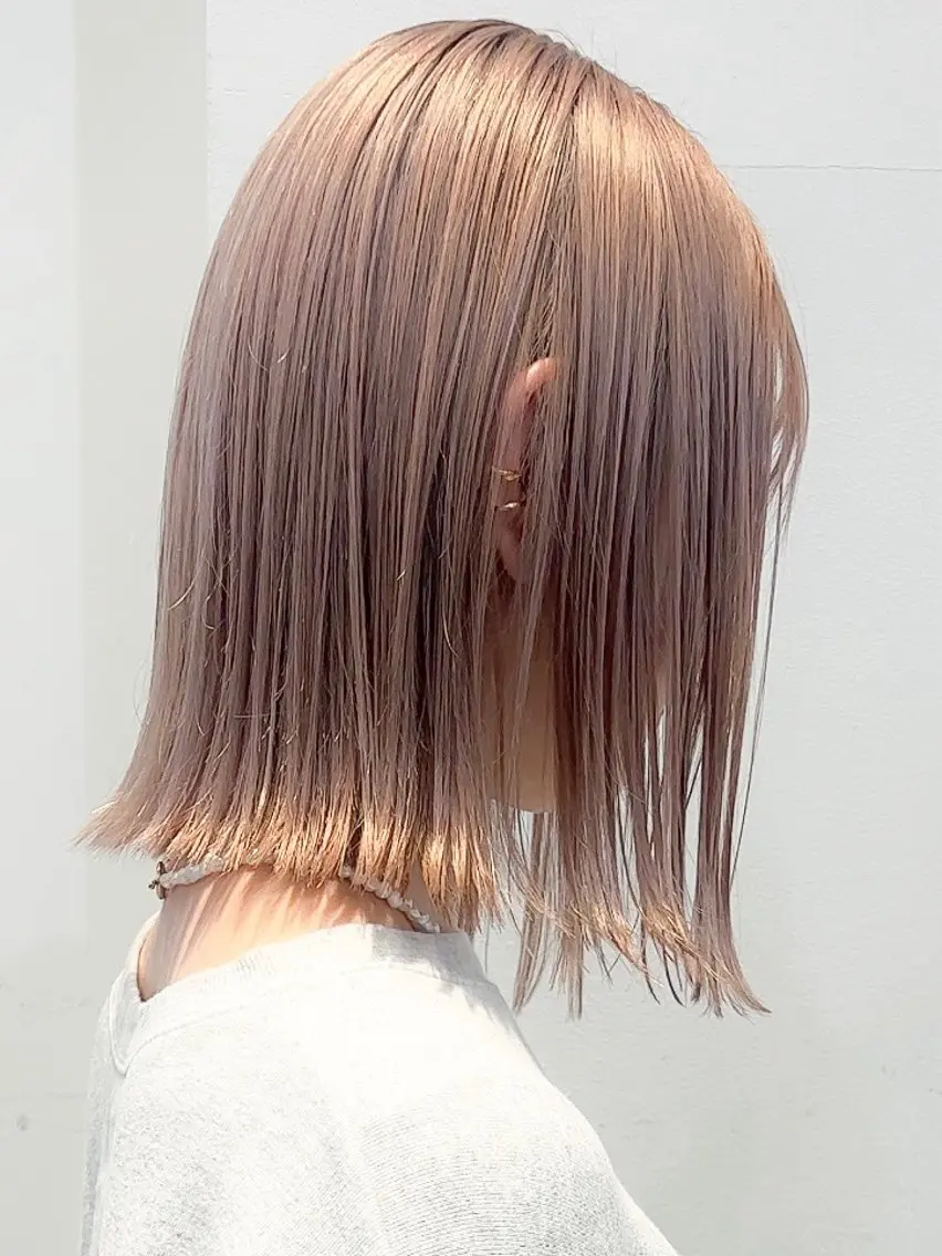 カラー レイヤー/ボブ/艶髪 ふうとのヘアスタイル