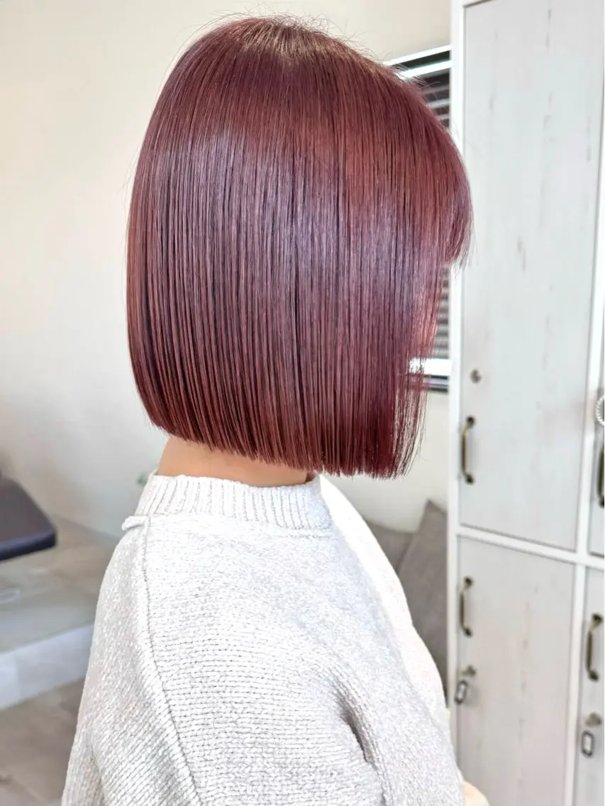 ミディアム 内山 千晶のヘアスタイル
