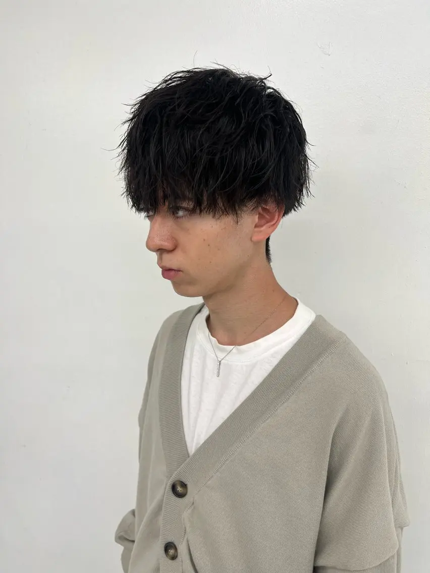 メンズ マッシュ 柏メンズパーマ特化 蛯谷 晃裕のヘアスタイル