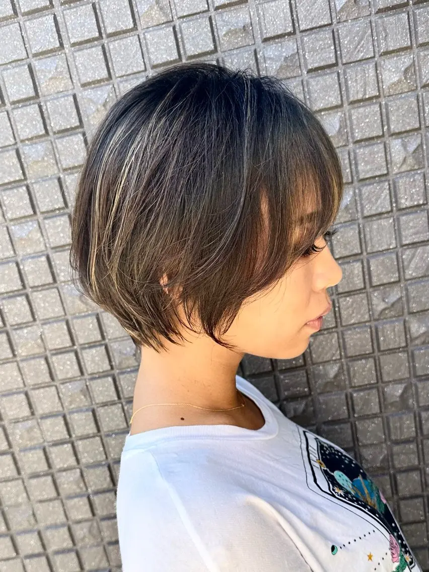 ショート カラー ヘアカラー CURE 朱梨のマツエク・マツパデザイン