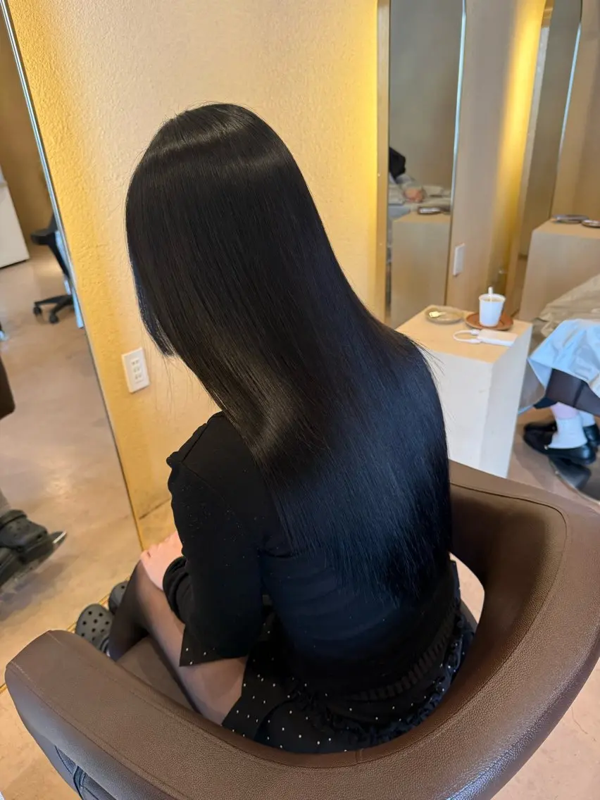 ロング カラー ヘアカラー トリートメント coco♡ 韓国hairのヘアスタイル