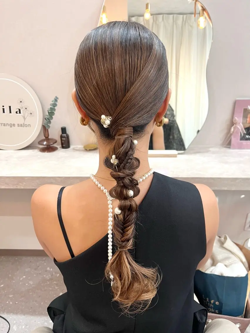 💐【結婚式やイベントに】🪞お呼ばれヘアセット💄の写真