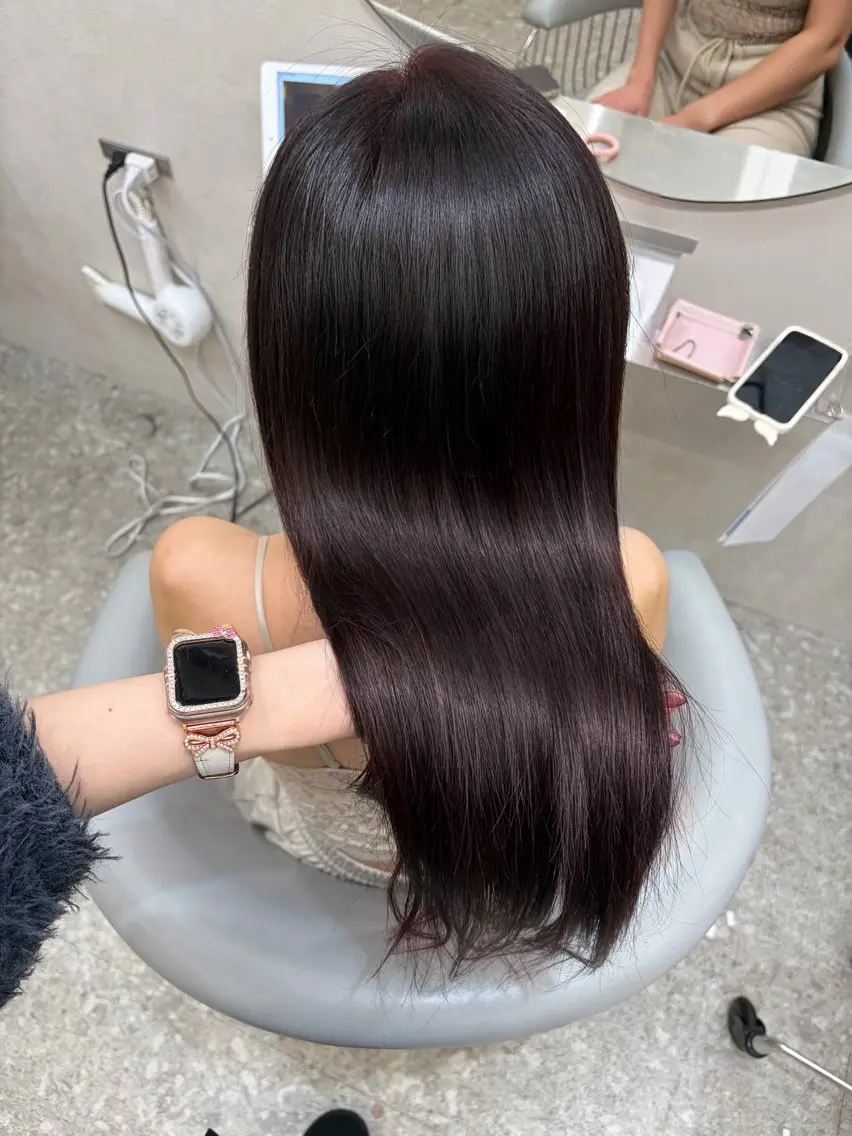 ロング カラー ヘアカラー トリートメント エクステ Rio🎀ブリーチ なし透明感♡顔周り♡のヘアスタイル