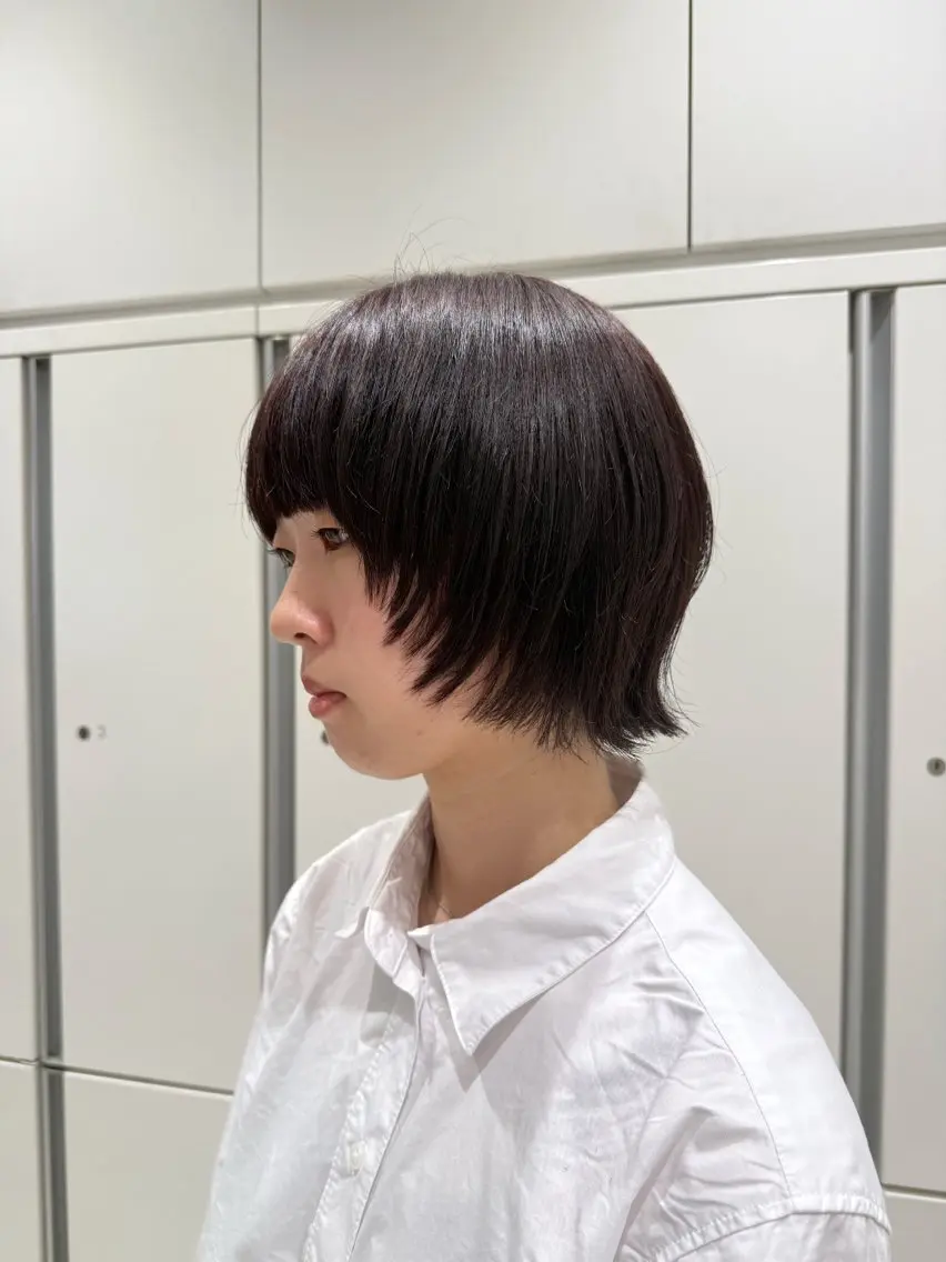 ショート ボブ ウルフカット ウルフボブ 佐藤 萌のヘアスタイル