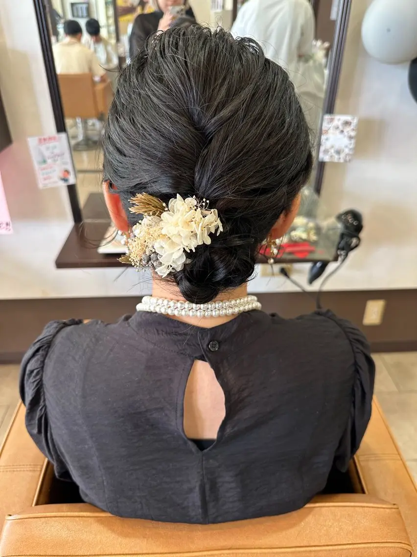 ヘアアレンジ 結婚式・ブライダル 寺川 ちなつのヘアスタイル