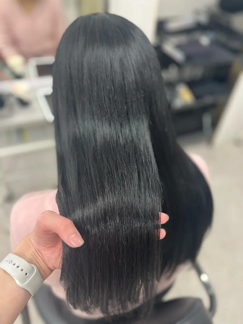 ロング カラー アッシュ バイオレットカラー バイオレットアッシュ カット ヘアカラー トリートメント 🫧ぷる艶カラー🫧 Yuubi🦩のヘアスタイル