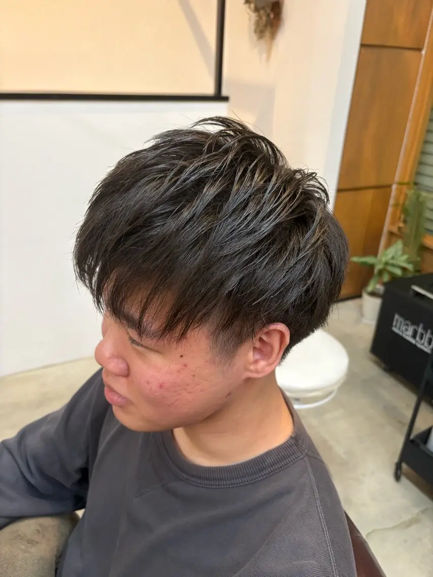ショート メンズ 刈り上げ 吉沢 史翔のヘアスタイル