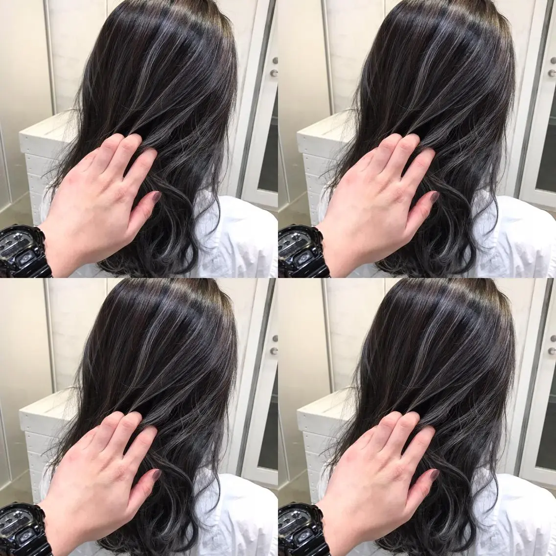 セミロング カラー ヘアアレンジ ヘアカラー トリートメント 縮毛矯正 髪質改善寺坂雄飛💐のヘアスタイル