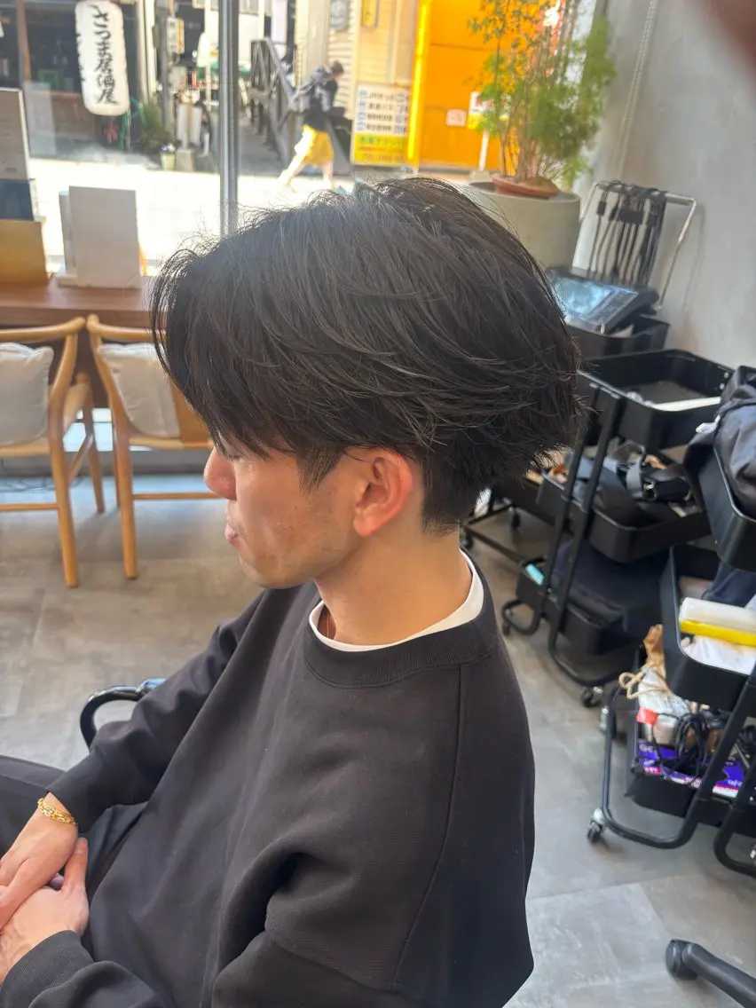 ショート メンズ カット パーマ 鹿児島 TSUBASAのヘアスタイル