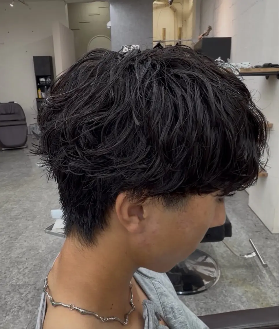 カット+シャドウパーマの写真