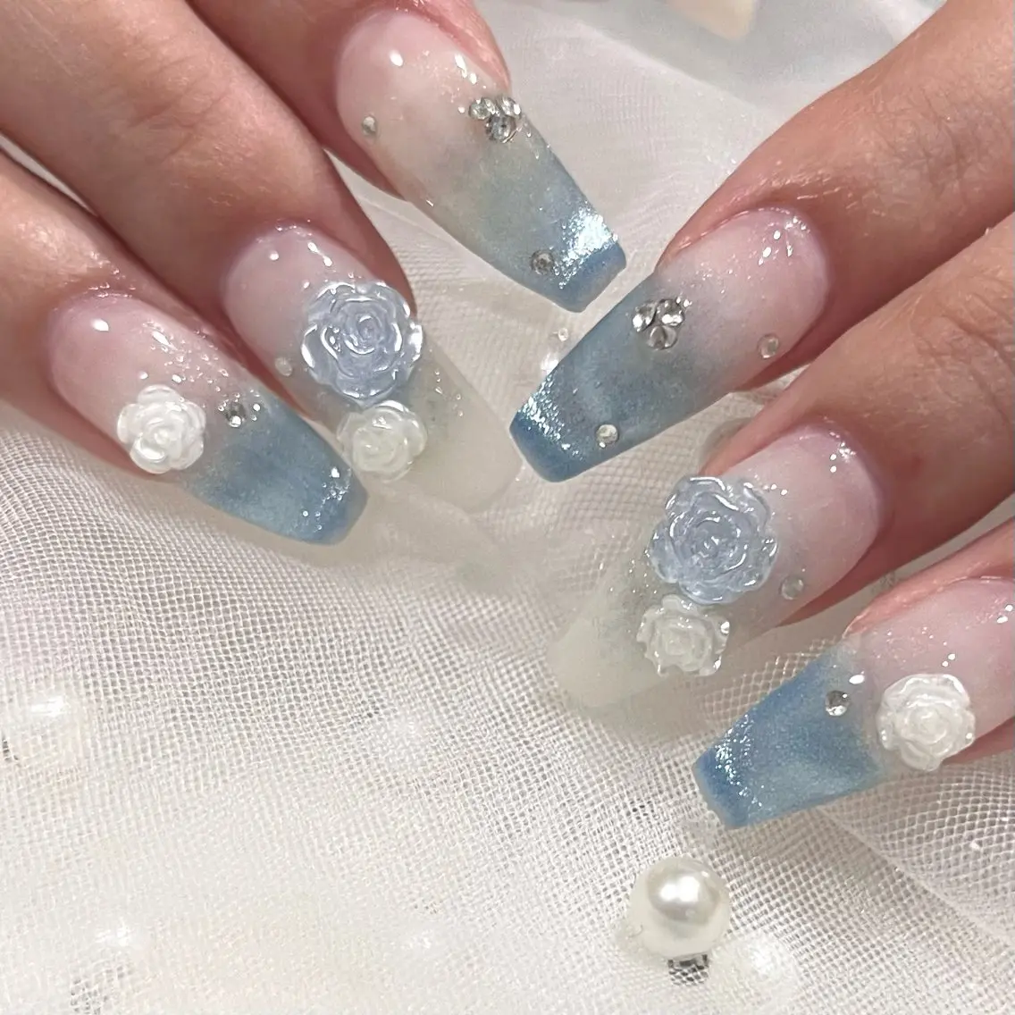 ネイル ハンドネイル 🧁fein. nana🩵のネイルデザイン