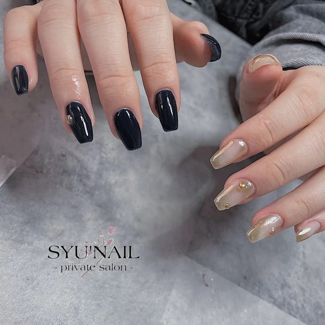 ミディアム ハンドネイル SYU'NAIL /YUKIのネイルデザイン