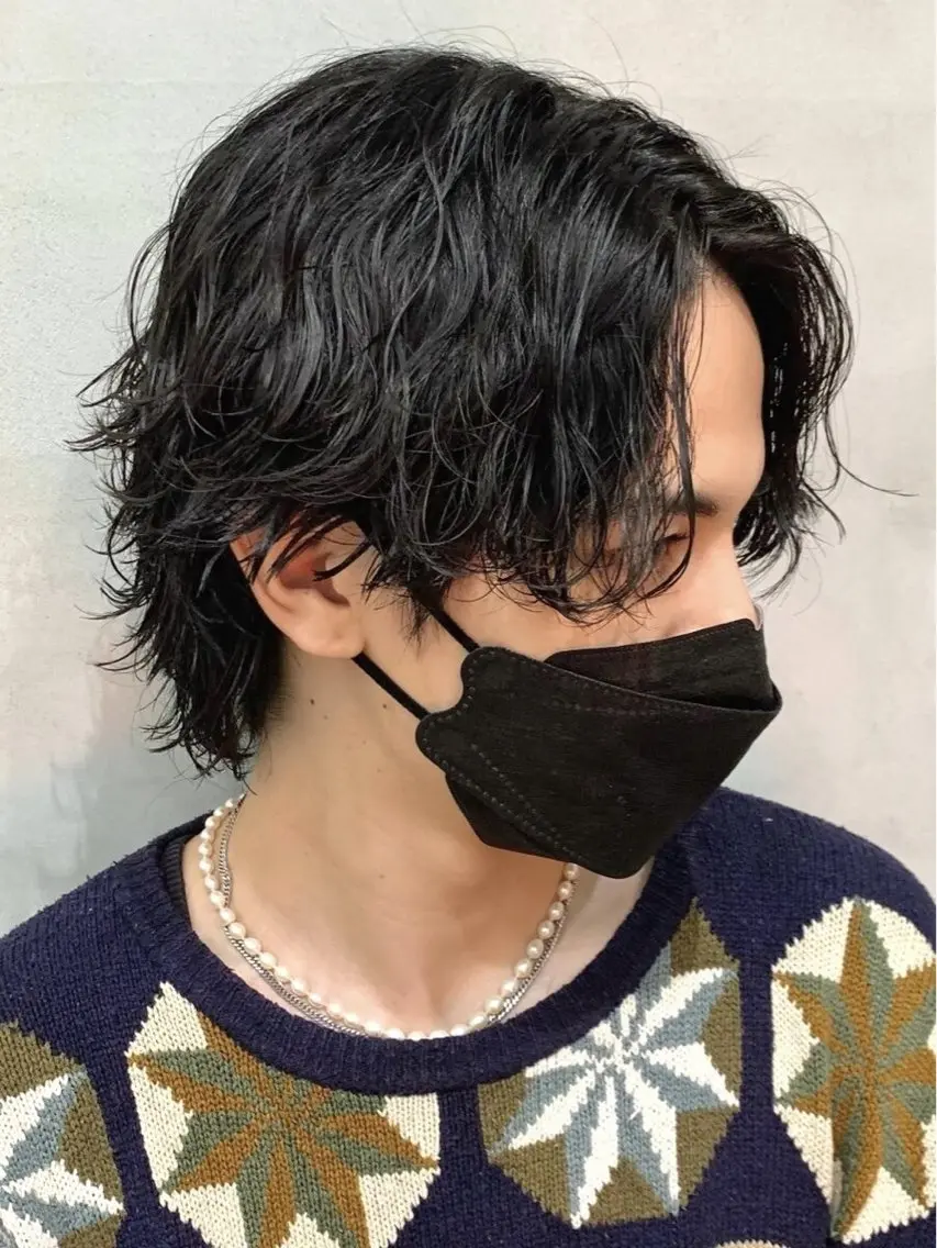 ショート パーマ メンズ カット パーマ SENTA✨メンズ パーマ✨fifth栄のヘアスタイル