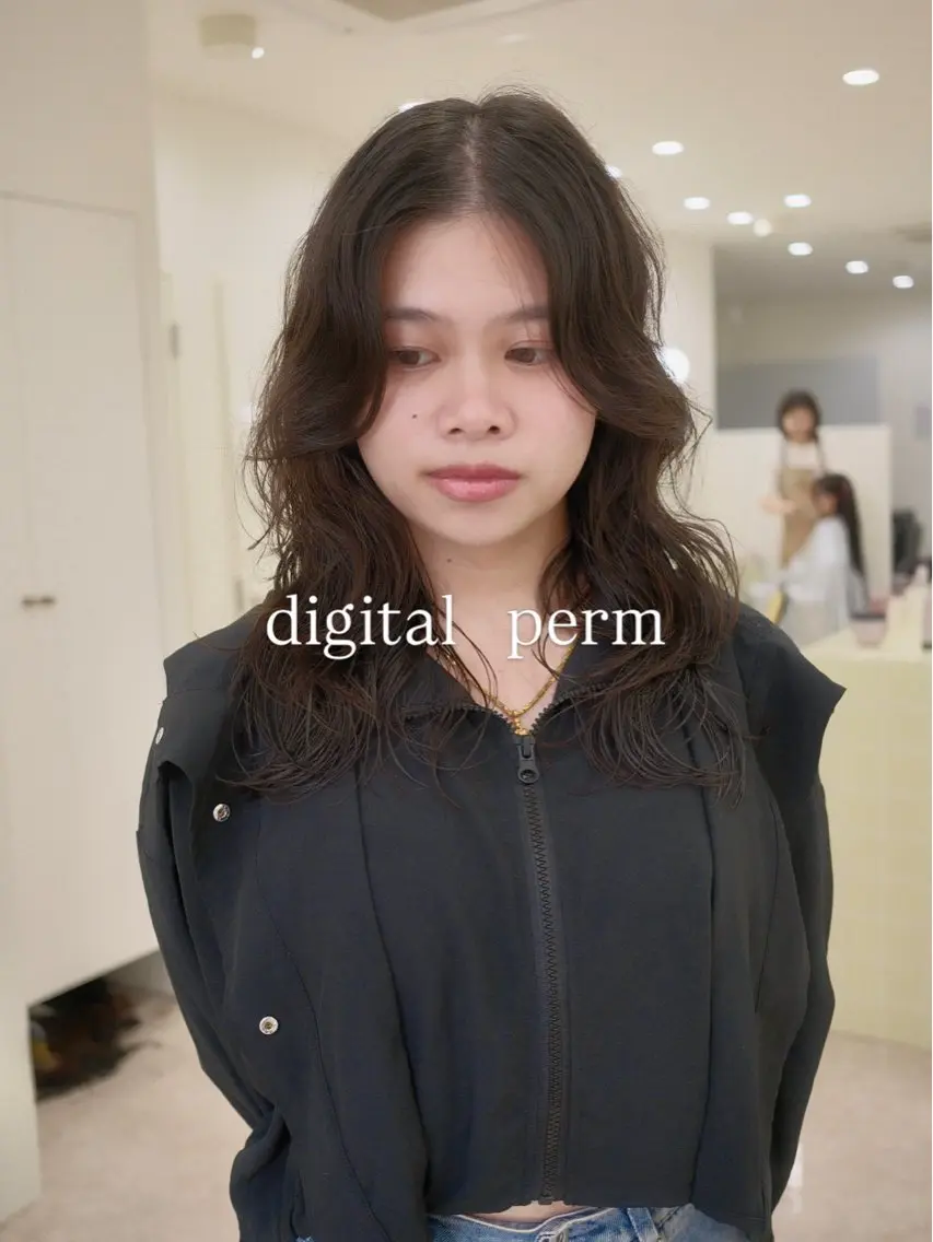 セミロング パーマ カット パーマ トリートメント 似合わせ提案美容師| コイデリュウセイのヘアスタイル