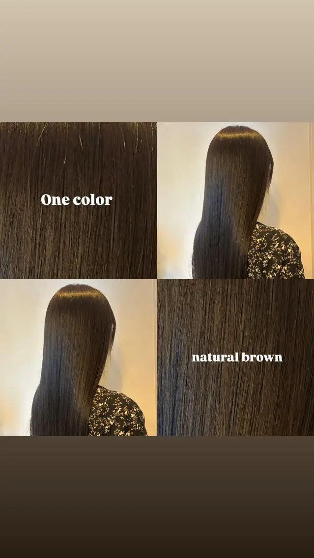 カラー ブラウンカラー ナチュラルブラウン ヘアカラー トリートメント White stone 今村光希のヘアスタイル