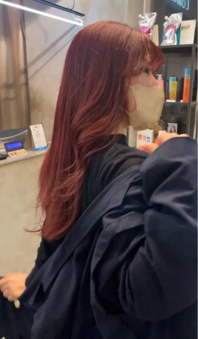 ロング カラー ヘアカラー miyu /色素薄め Oliveのヘアスタイル
