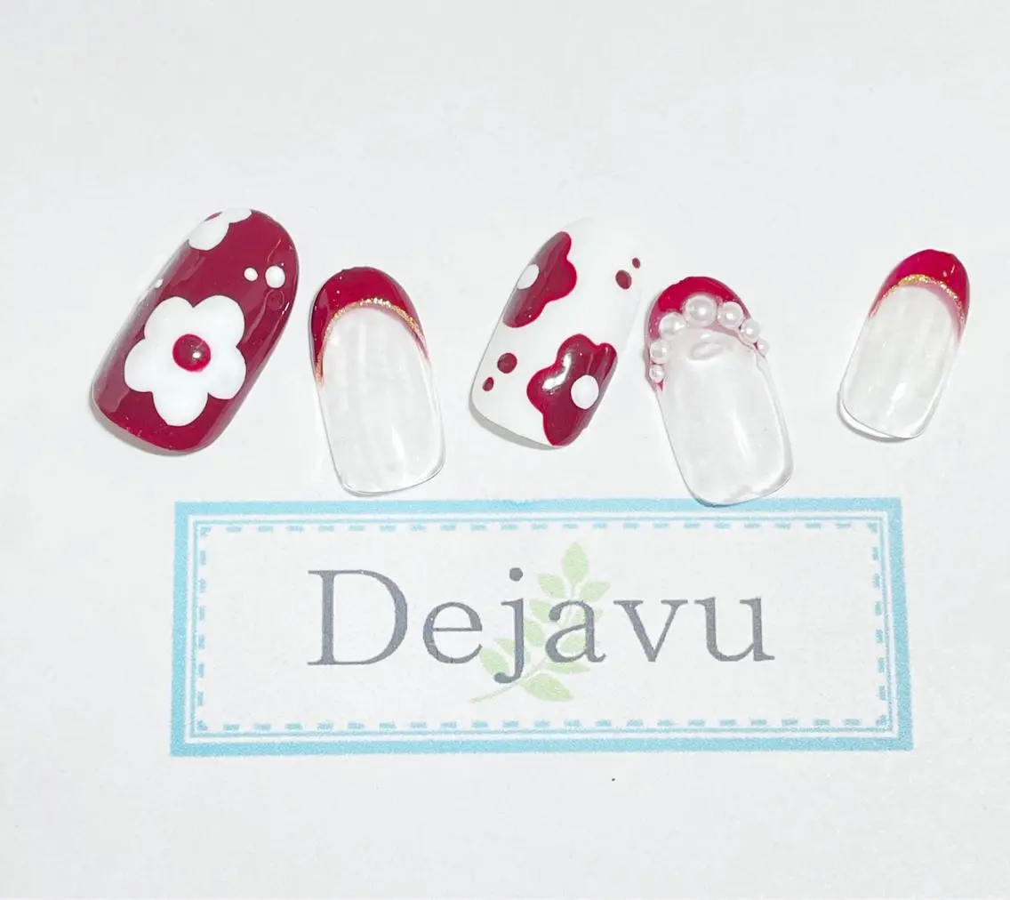 ネイル アートネイル ジェルネイル ハンドネイル Nail salon Dejavu 🌿のネイルデザイン