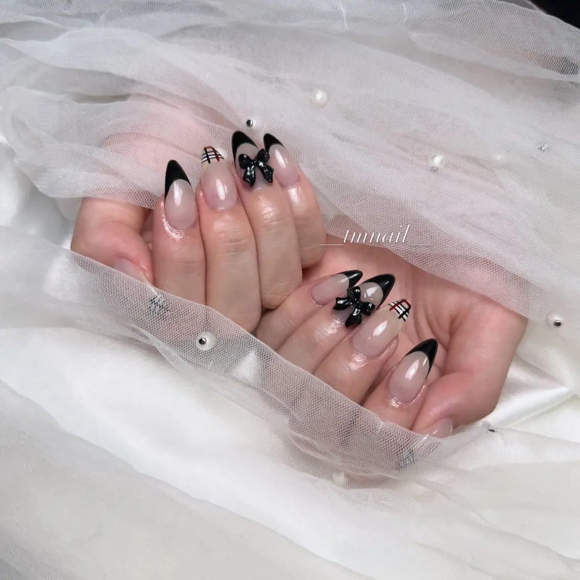 ロング 韓国風ヘア ハンドネイル 💅Tmnail Misoraのネイルデザイン
