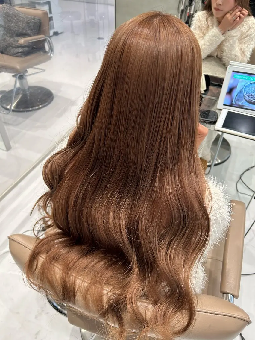 ロング カット ヘアカラー 透明感color ˚✧₊amuのヘアスタイル