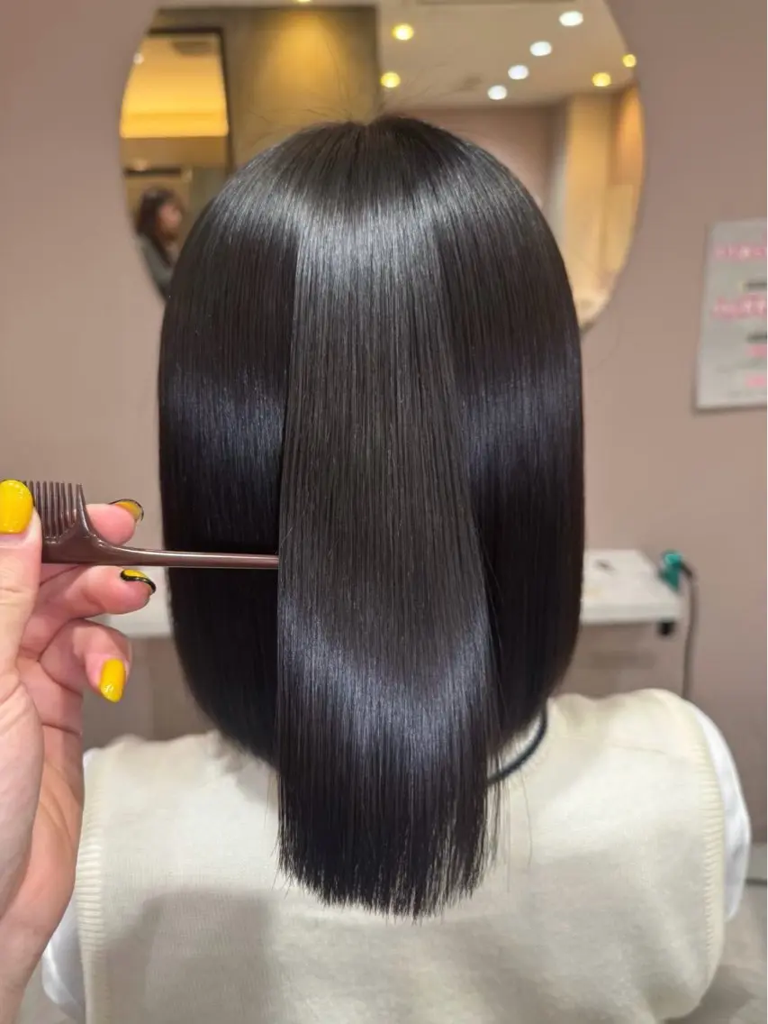 ショート 縮毛矯正 🫧ナチュラル矯正 /カラー🫧あやりのヘアスタイル