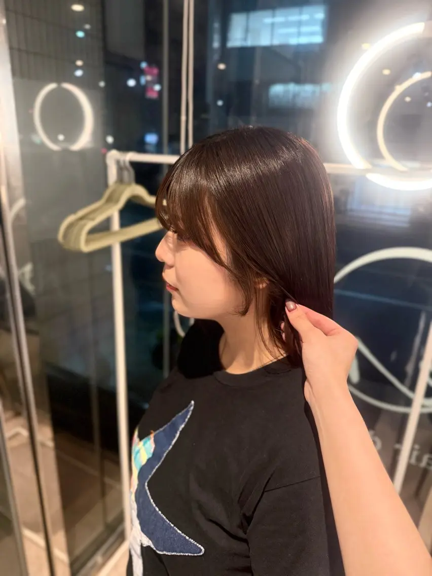 ロング カラー 縮毛矯正 縮毛矯正 ᴍᴏᴇ ‎ 〈 en. 〉のヘアスタイル