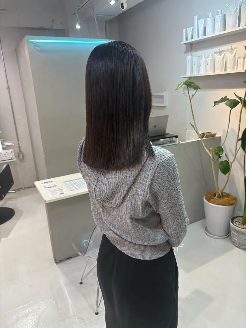 ミディアム カット ヘアカラー 弓矢 叶のヘアスタイル