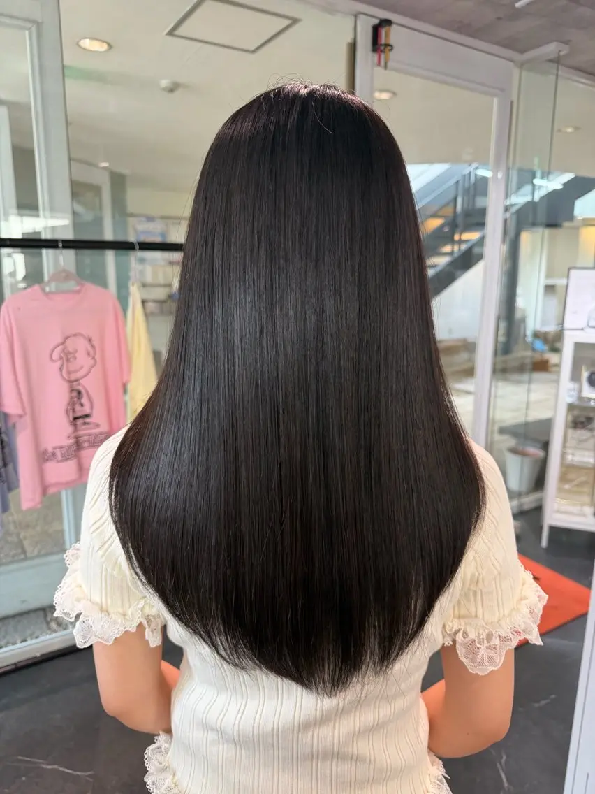 ロング 髪質改善 トリートメント 寺澤 歩佳のヘアスタイル