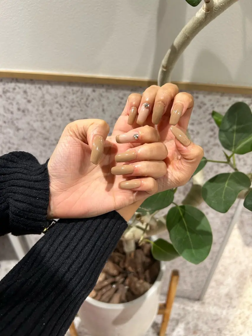 ネイル 成人式 長さ出し 韓国ネイル ショートネイル ♡透明感カラー★ ネイル/しの♡のヘアスタイル