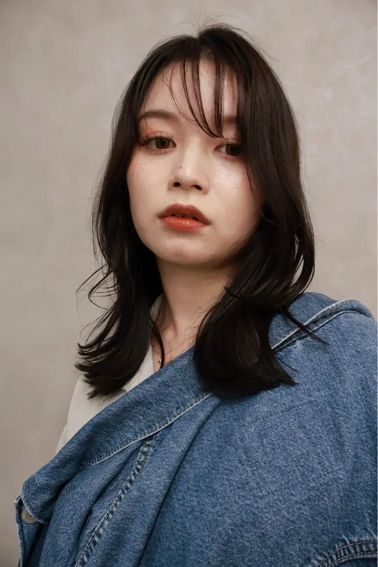ミディアム カラー ノンダメージ ✂︎竹村まどかのヘアスタイル