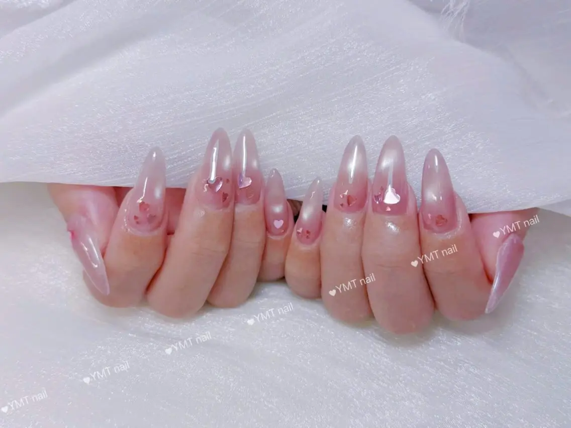 ネイル 長さ出し フットネイル ジェルネイル 韓国ネイル マグネットネイル ハンドネイル YMT NailStudioのネイルデザイン