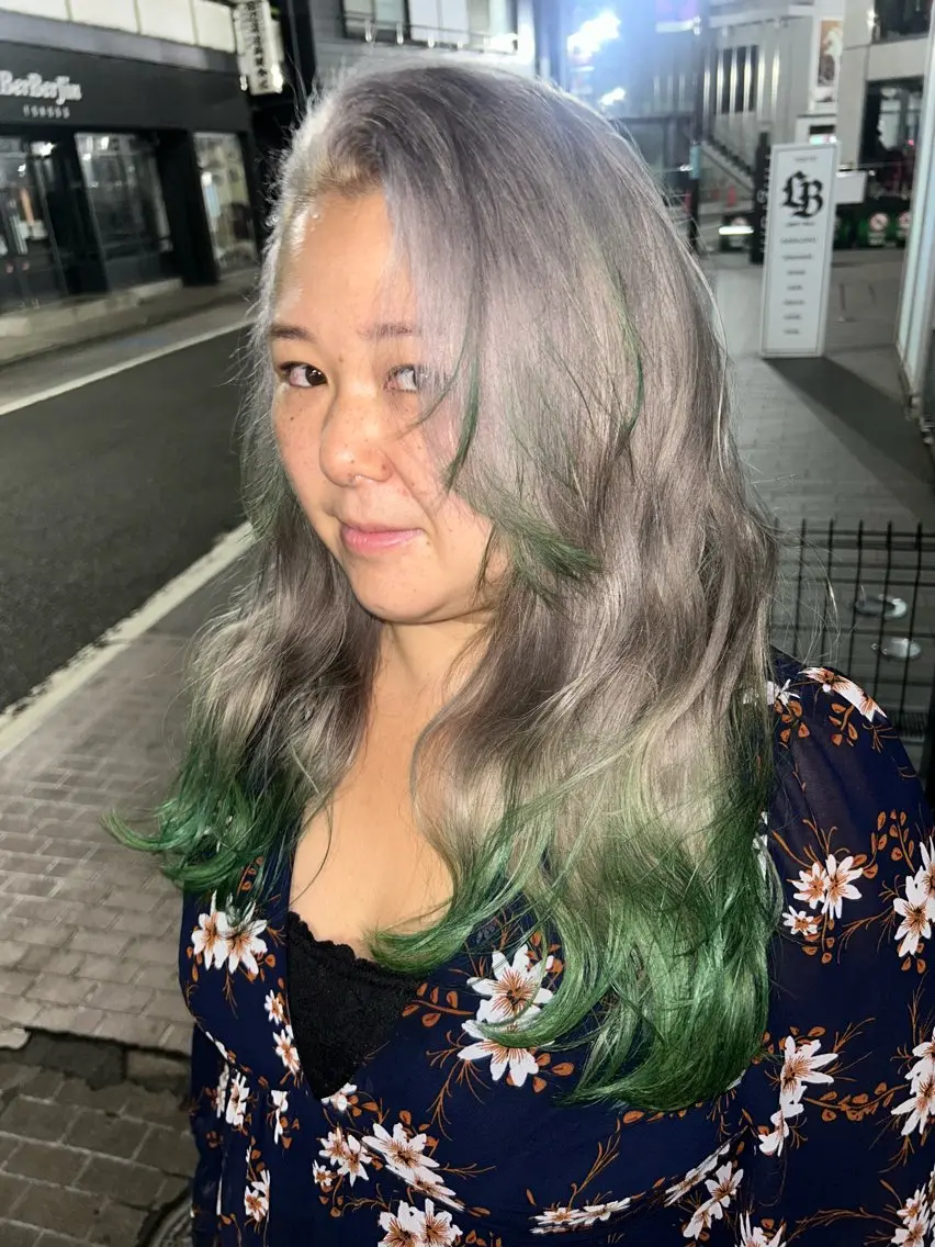 ロング カラー デザインカラー ヘアカラー デザインカラー🌈 メイク💄ヒカリ🌟のヘアスタイル