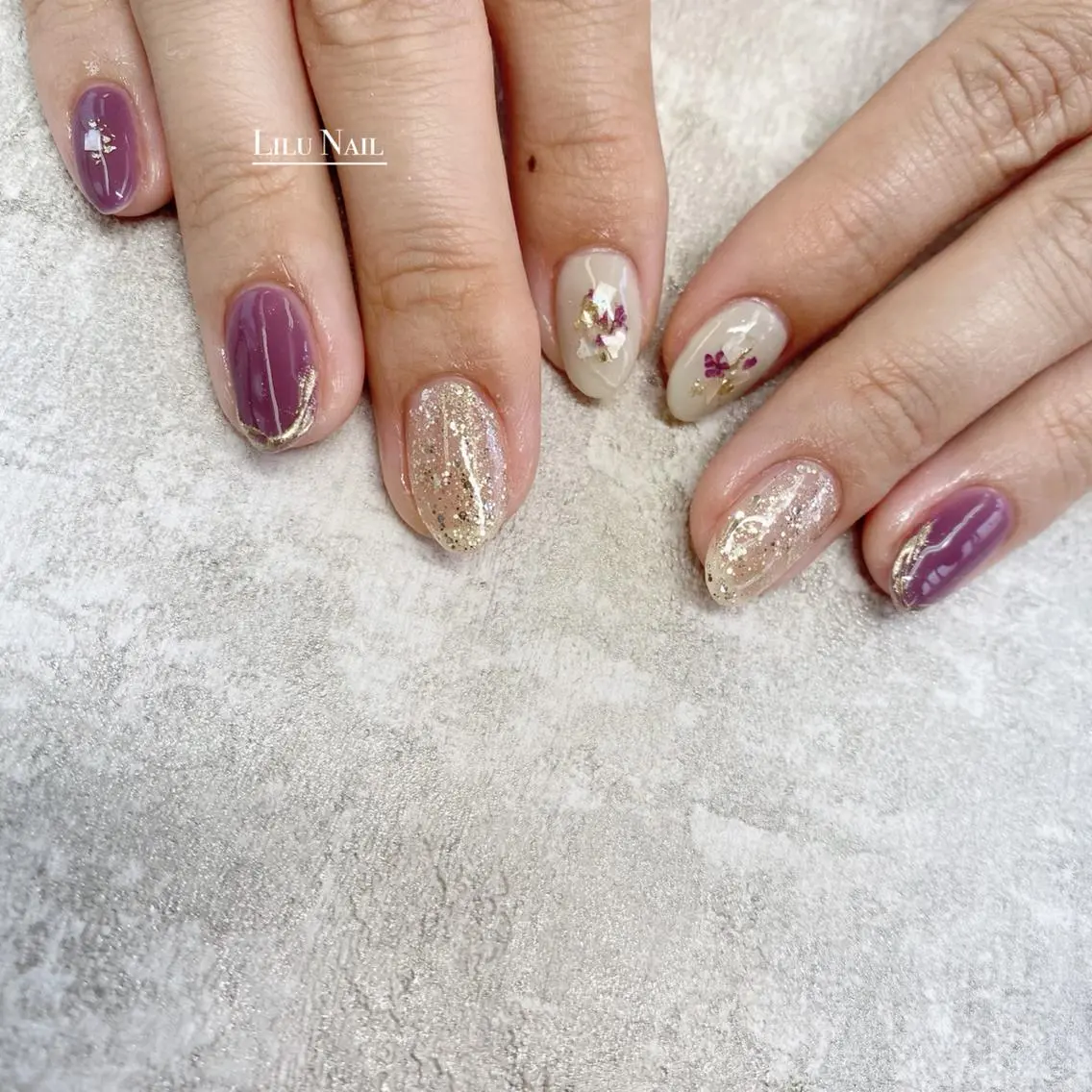 ネイル ニュアンスネイル モチの良さ◉ フィルインネイル♡のネイルデザイン