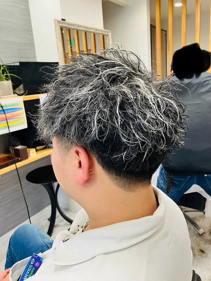 パーマ メンズ カット ヘアカラー パーマ メンズ特化/パーマ/ フェードWATARUのヘアスタイル