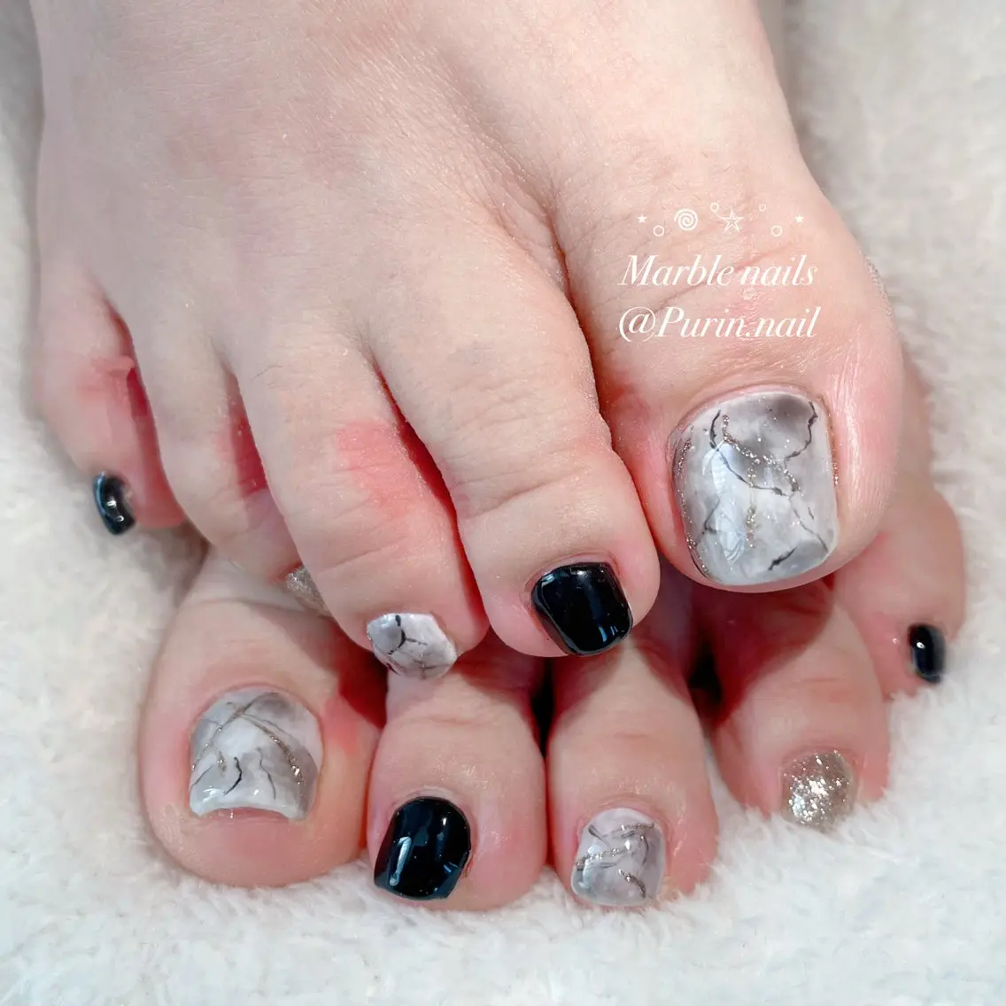 ネイル フットネイル 持ち込み Nails by Purin🍮のネイルデザイン