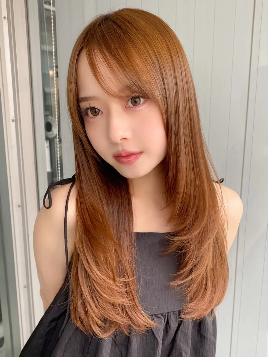 ロング カラー レイヤーカット カット ヘアカラー トリートメント レイヤー×髪質改善✨ 渋谷/佐藤侑哉のヘアスタイル