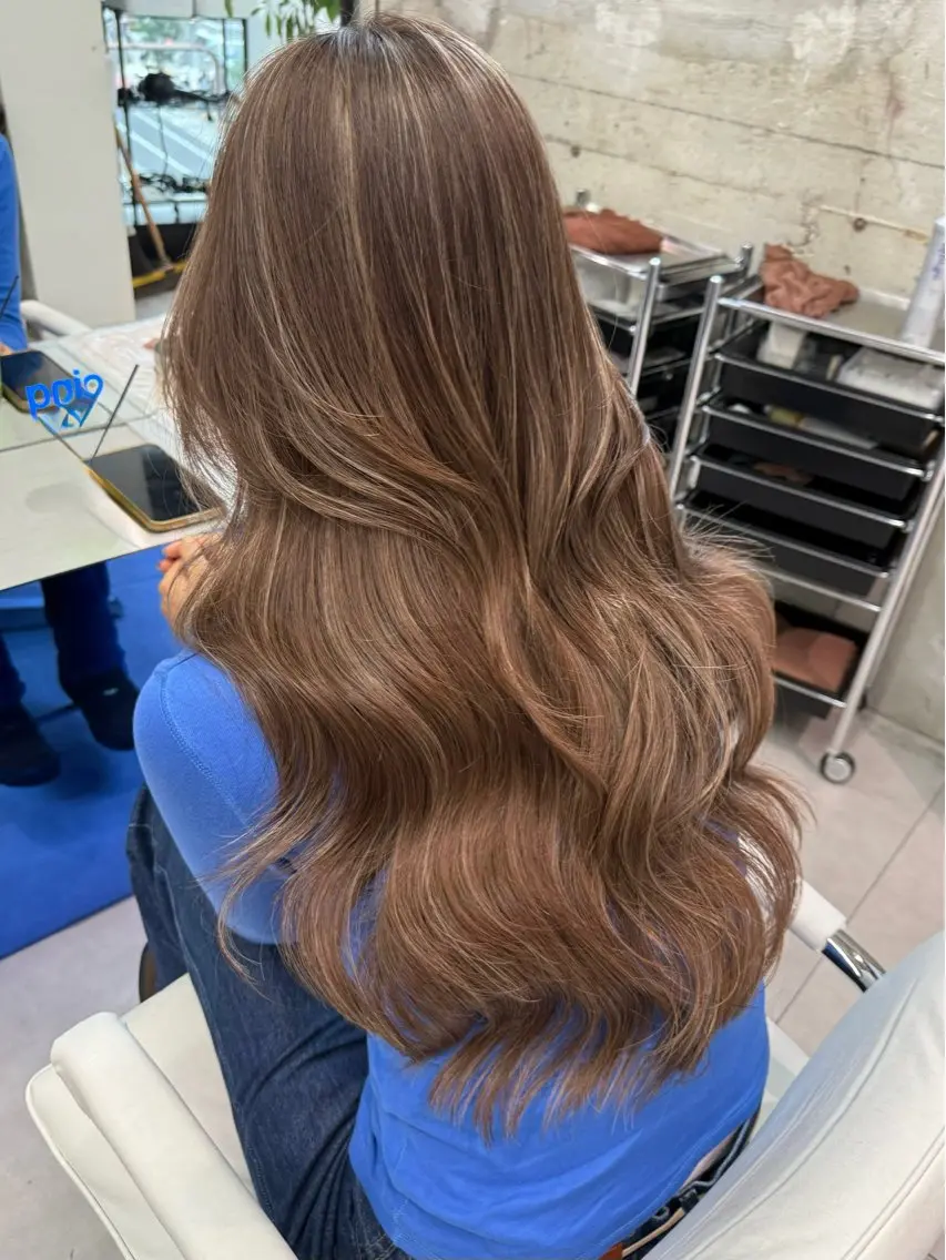 ロング カラー ヘアカラー 似合わせ×ブリーチダ ブルカラー渋谷/大雅のヘアスタイル