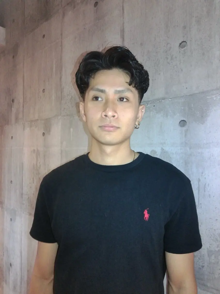 メンズ カット パーマ 窪田 力也のヘアスタイル