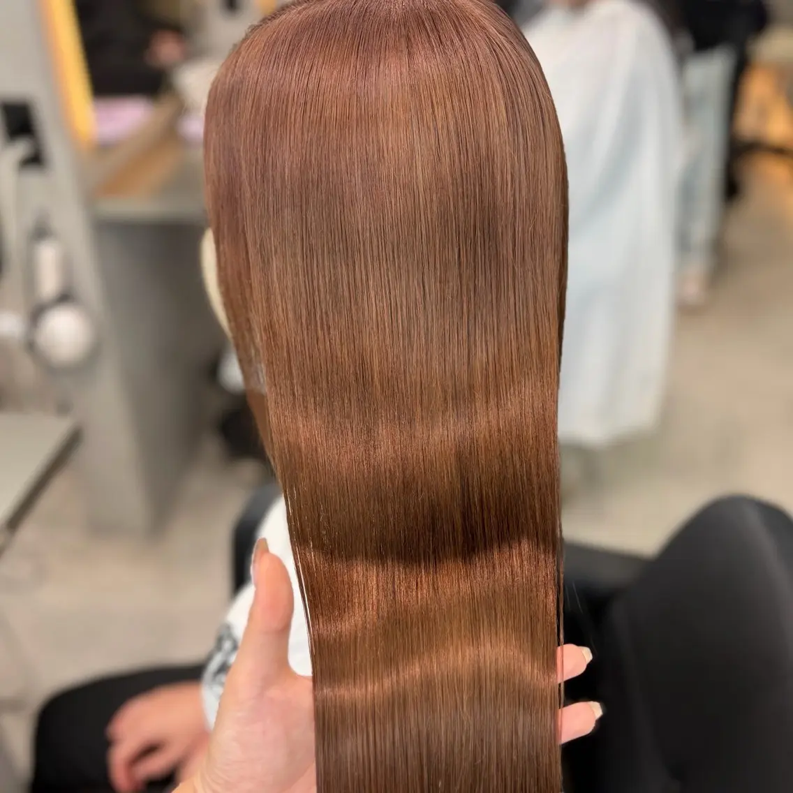 カラー ブリーチ ブラウンカラー 透明感カラー ココアブラウン モカブラウン ヘアカラー MOMOKA / Lapis今泉店のヘアスタイル